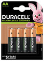 Duracell genopladelige batterier AA 4-pk.